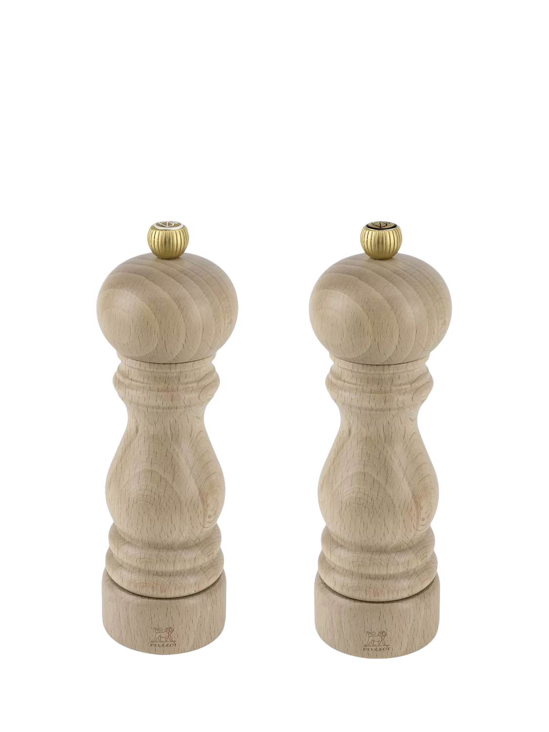 Peugeot salt and pepper mills beech wood set 18cm, UK version