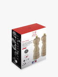 Peugeot salt and pepper mills beech wood set 18cm, UK version