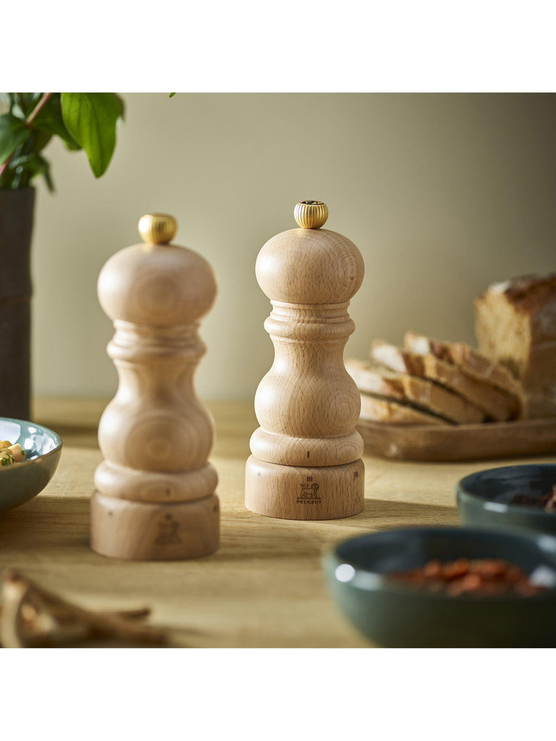 Peugeot salt and pepper mills beech wood set 18cm, UK version