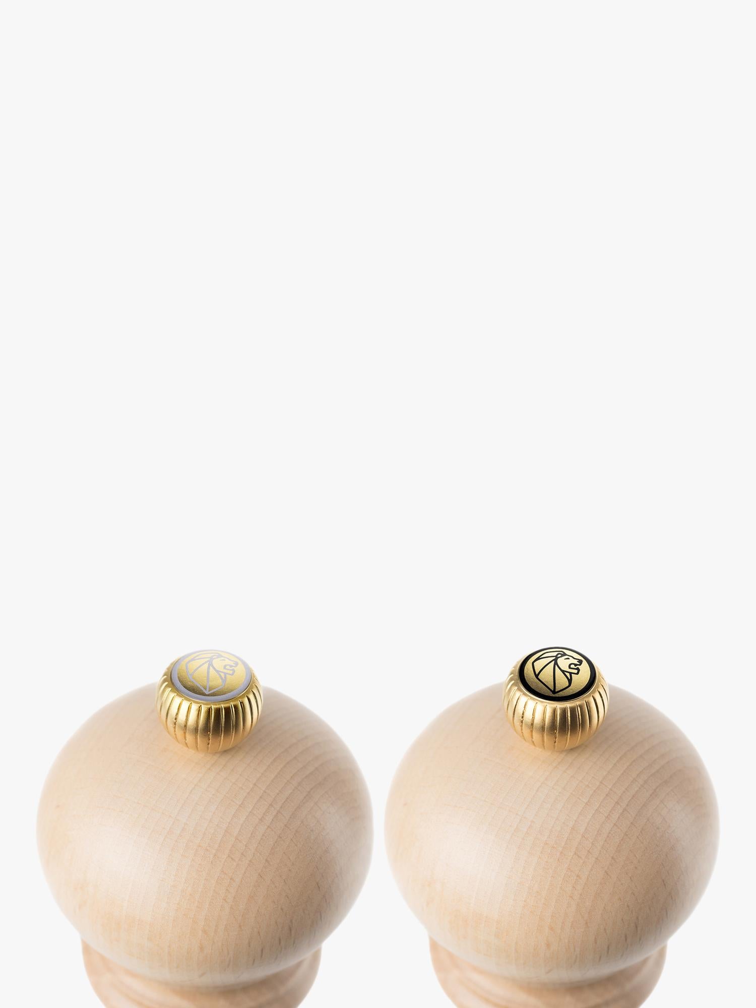Peugeot salt and pepper mills beech wood set 18cm, UK version
