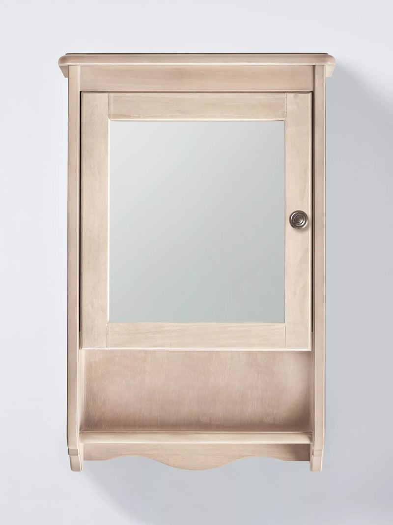 John Lewis mirrored bathroom cabinet white wash (British brand)