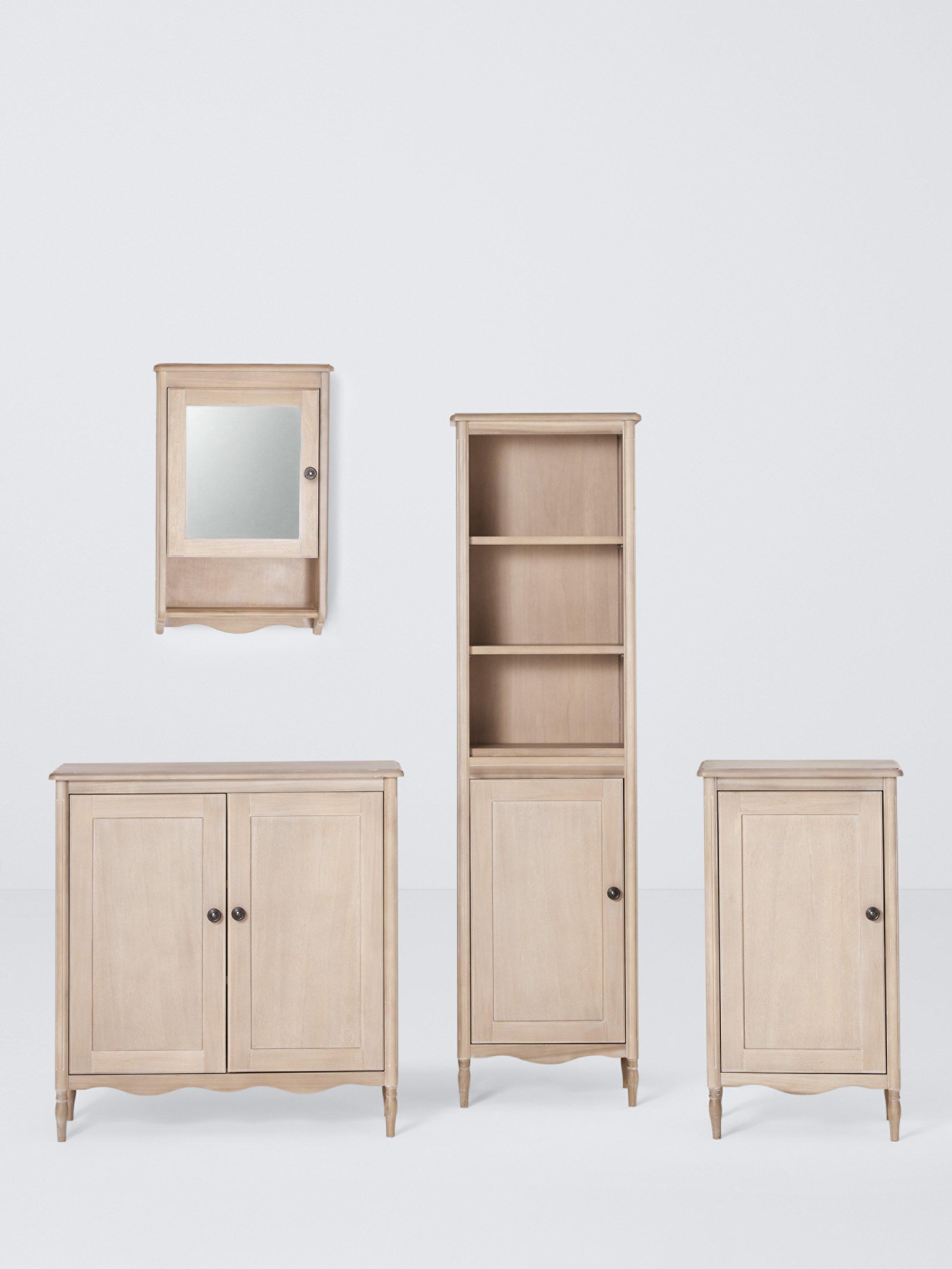 John Lewis Heritage bathroom double cupboard white wash (British brand)