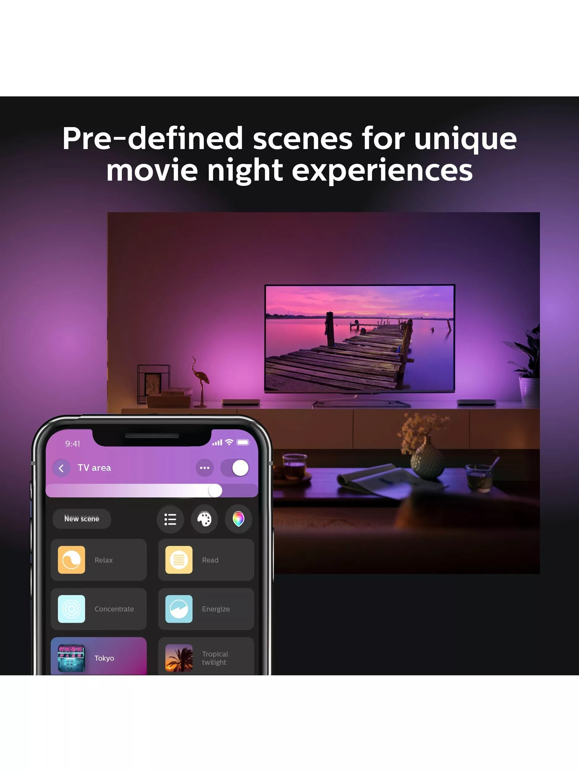 Philips Hue Sync Box 8K with Play Light Bars - British product