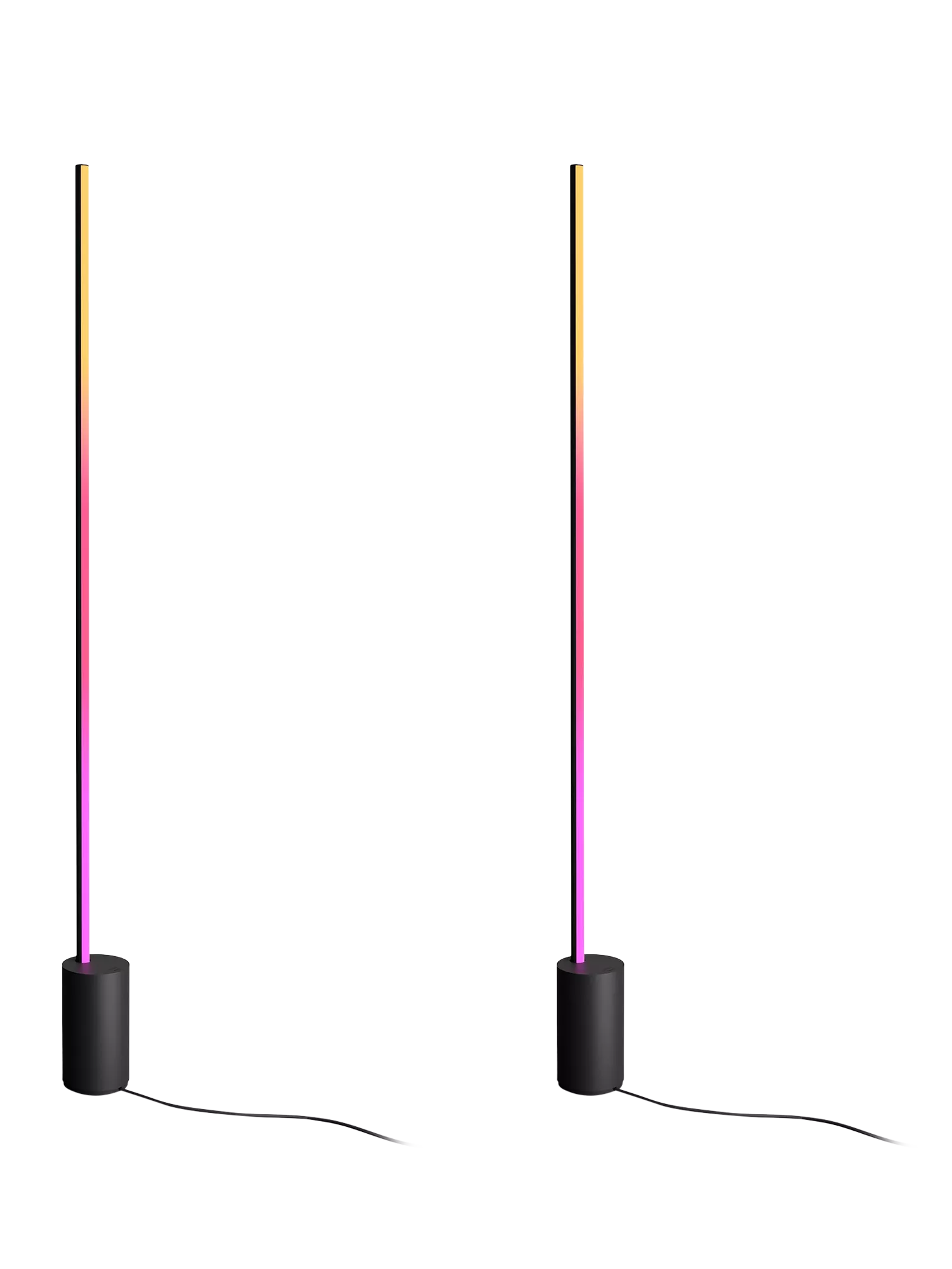 Philips Hue Signe Gradient Floor Lamp black pair, imported from the UK
