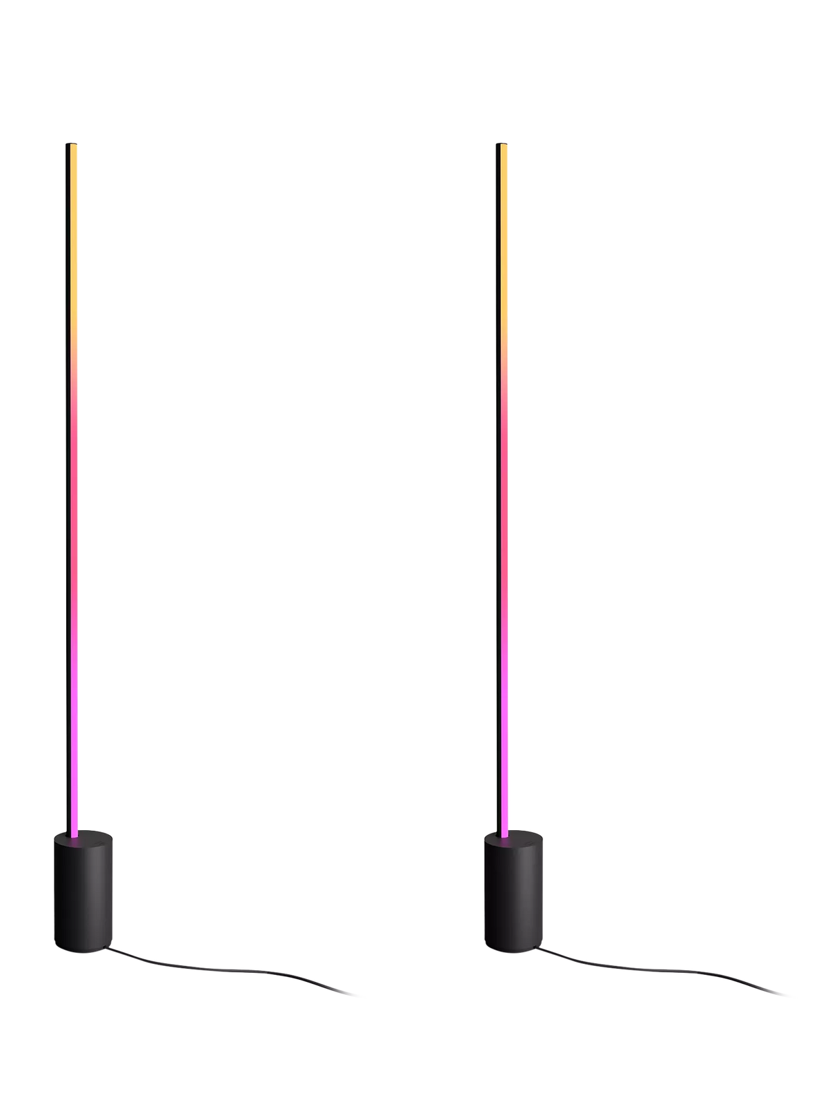 Philips Hue Signe Gradient Floor Lamp black pair, imported from the UK