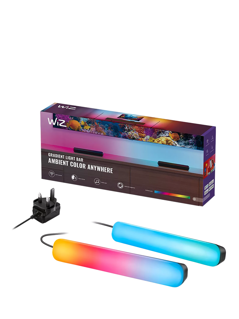 WiZ Gradient Light Bar pack of 2 black (British brand)