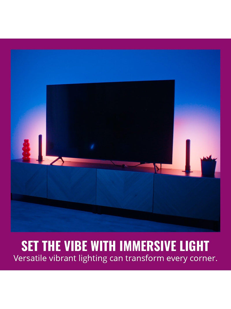 WiZ Gradient Light Bar pack of 2 black (British brand)