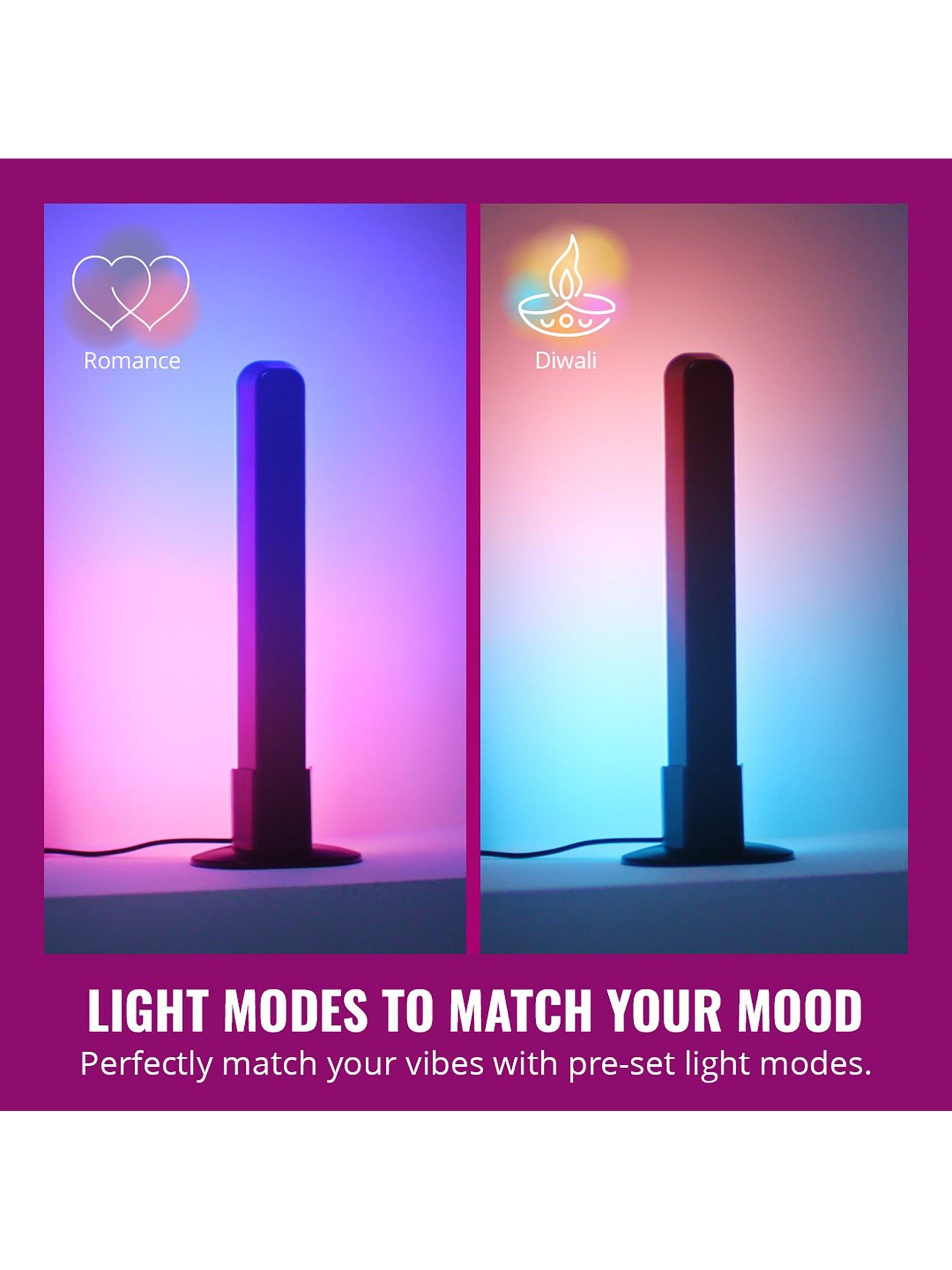 WiZ Gradient Light Bar pack of 2 black (British brand)