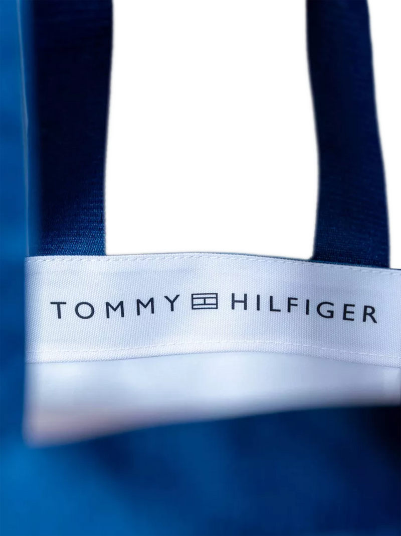 Tommy Hilfiger red white navy stripe tote bag - British product