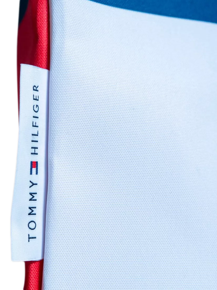 Tommy Hilfiger red white navy stripe tote bag - British product