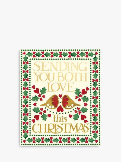 John Lewis Christmas Card with Robin Design and Envelope, Made in UK- Buy online at McGrocer