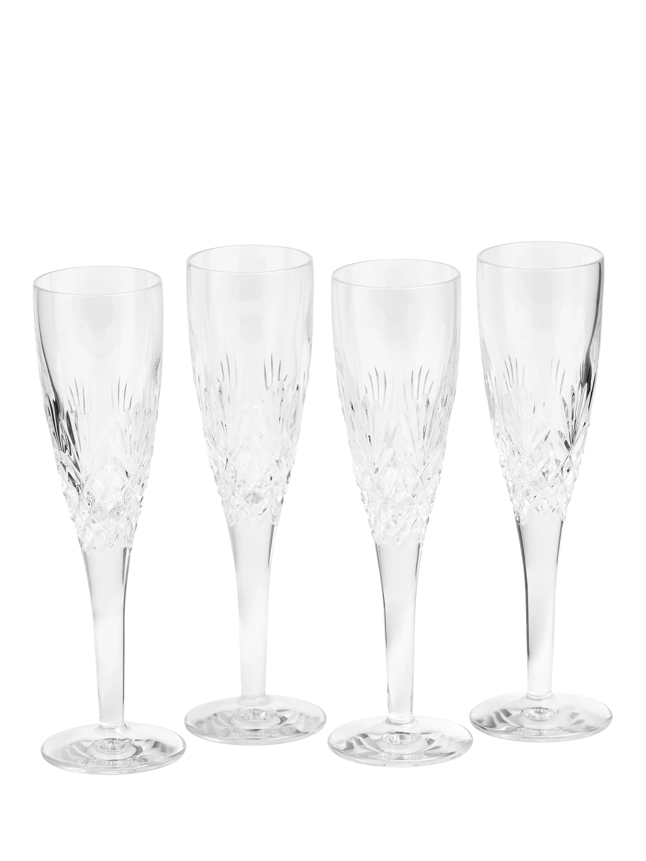 Royal Doulton cut crystal champagne flute set 140ml, UK version