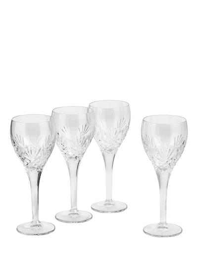 John Lewis Royal Doulton Highgate Cut Crystal Red Wine Glasses, Set of 4, 300ml- Buy online at McGrocer