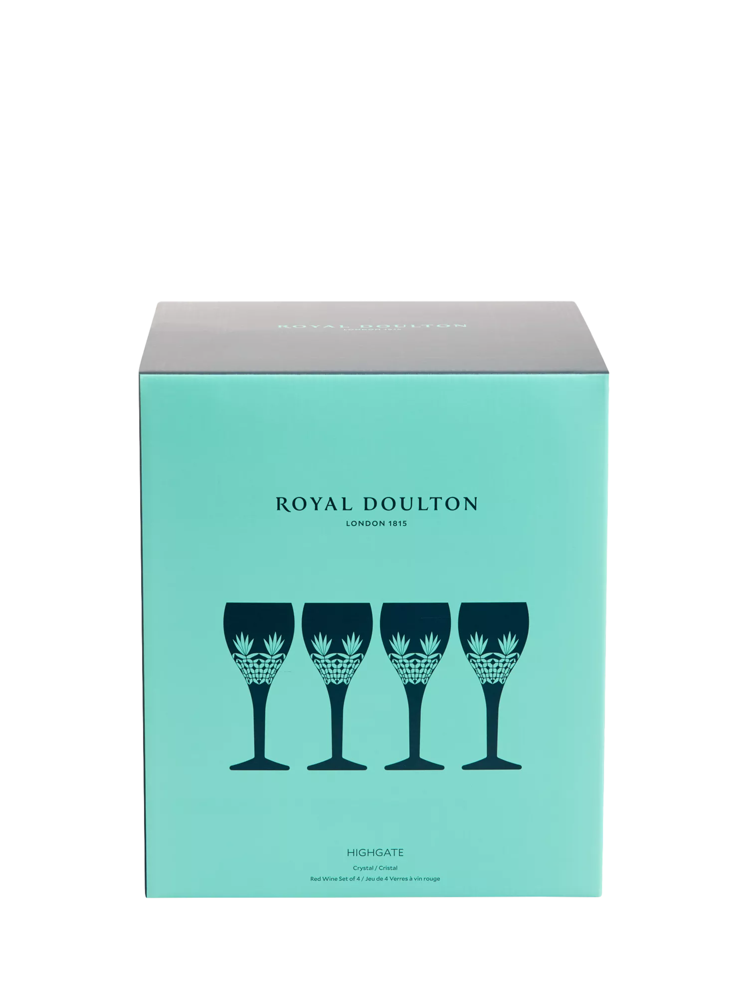 Royal Doulton Highgate cut crystal red wine glasses, UK version