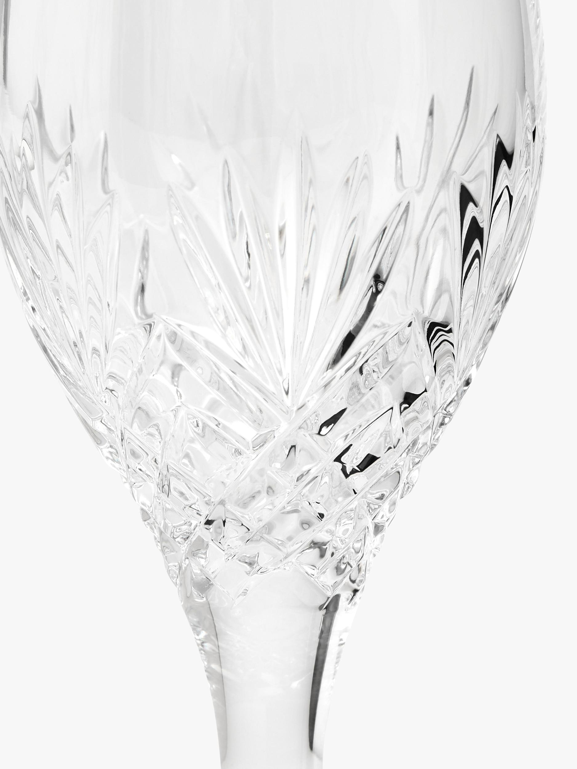 Royal Doulton Highgate cut crystal white wine glasses, UK version