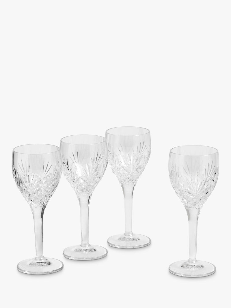 Royal Doulton Highgate cut crystal white wine glasses, UK version
