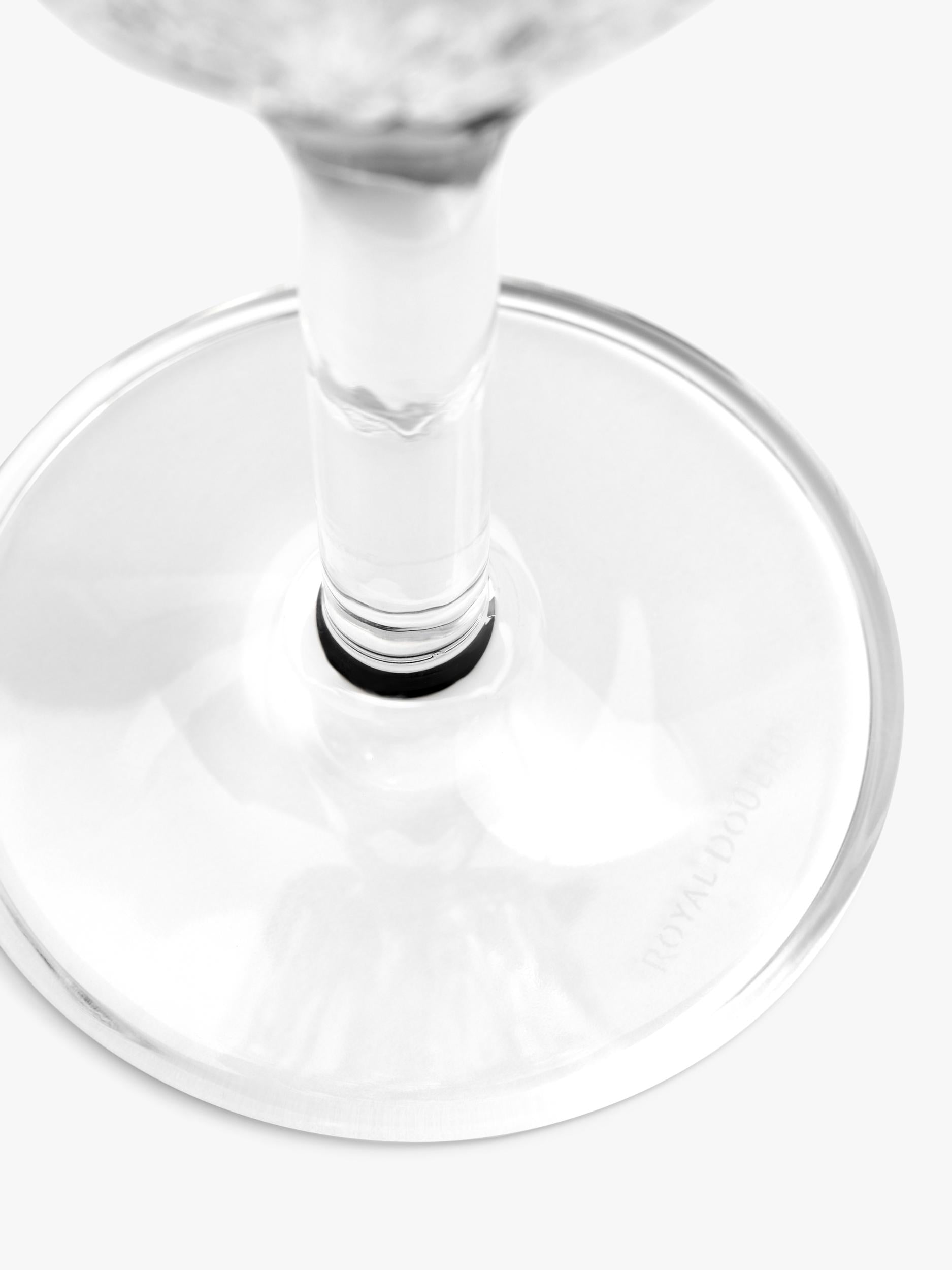 Royal Doulton Highgate cut crystal white wine glasses, UK version