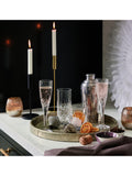 Royal Doulton Ashmere crystal champagne flute set of 2, UK version
