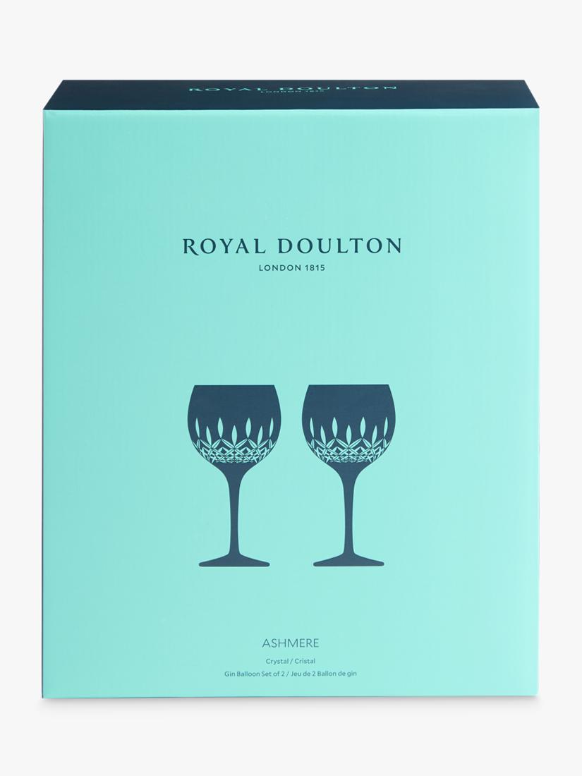 Royal Doulton cut crystal gin balloon glass, 470ml, imported from the UK