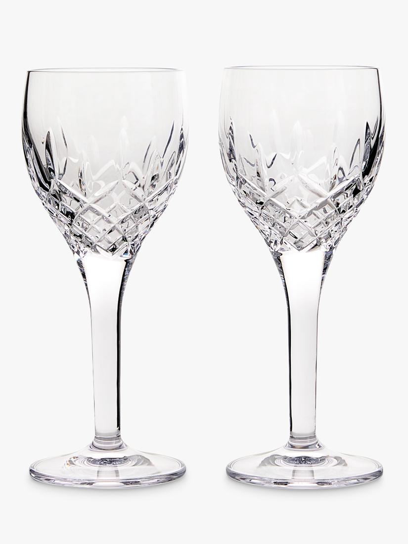 Royal Doulton crystal cut glass wine glasses set of 2, 250ml clear, imported from the UK