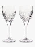 Royal Doulton crystal cut glass wine glasses set of 2, 250ml clear, imported from the UK