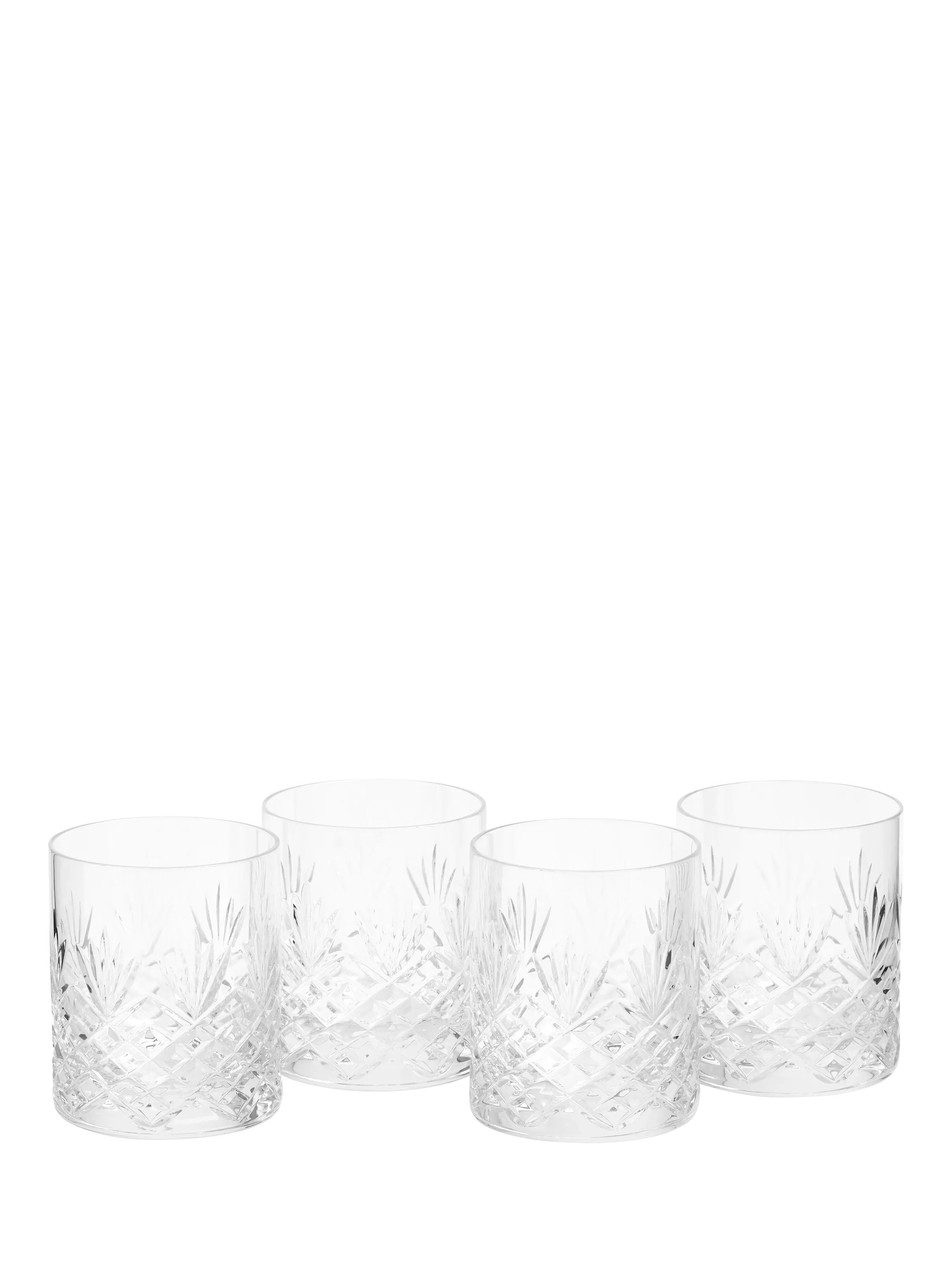 Royal Doulton Highgate clear tumbler glasses set of 4, imported from the UK