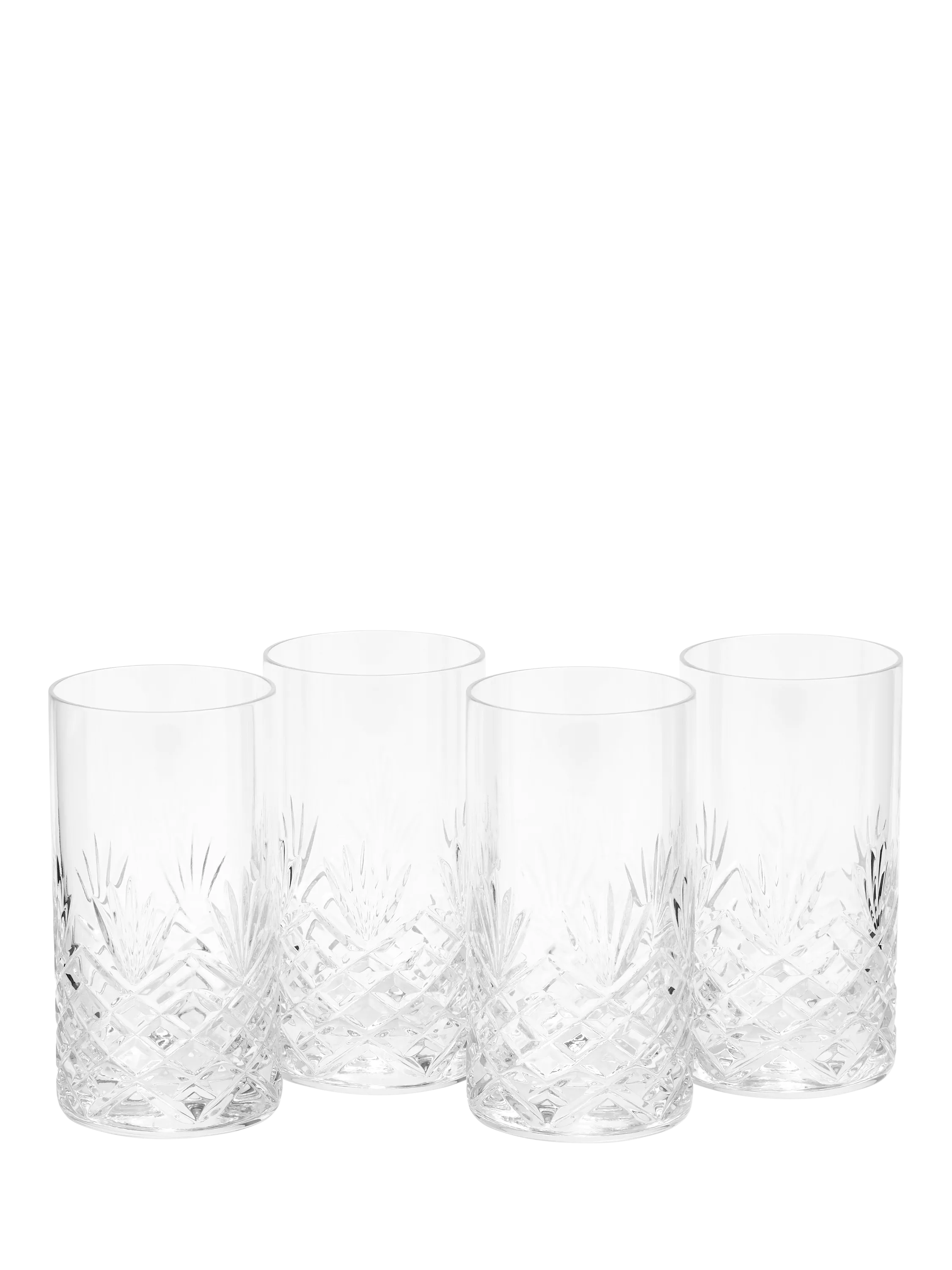 Royal Doulton Highgate crystal highball glass set, 340ml, imported from the UK