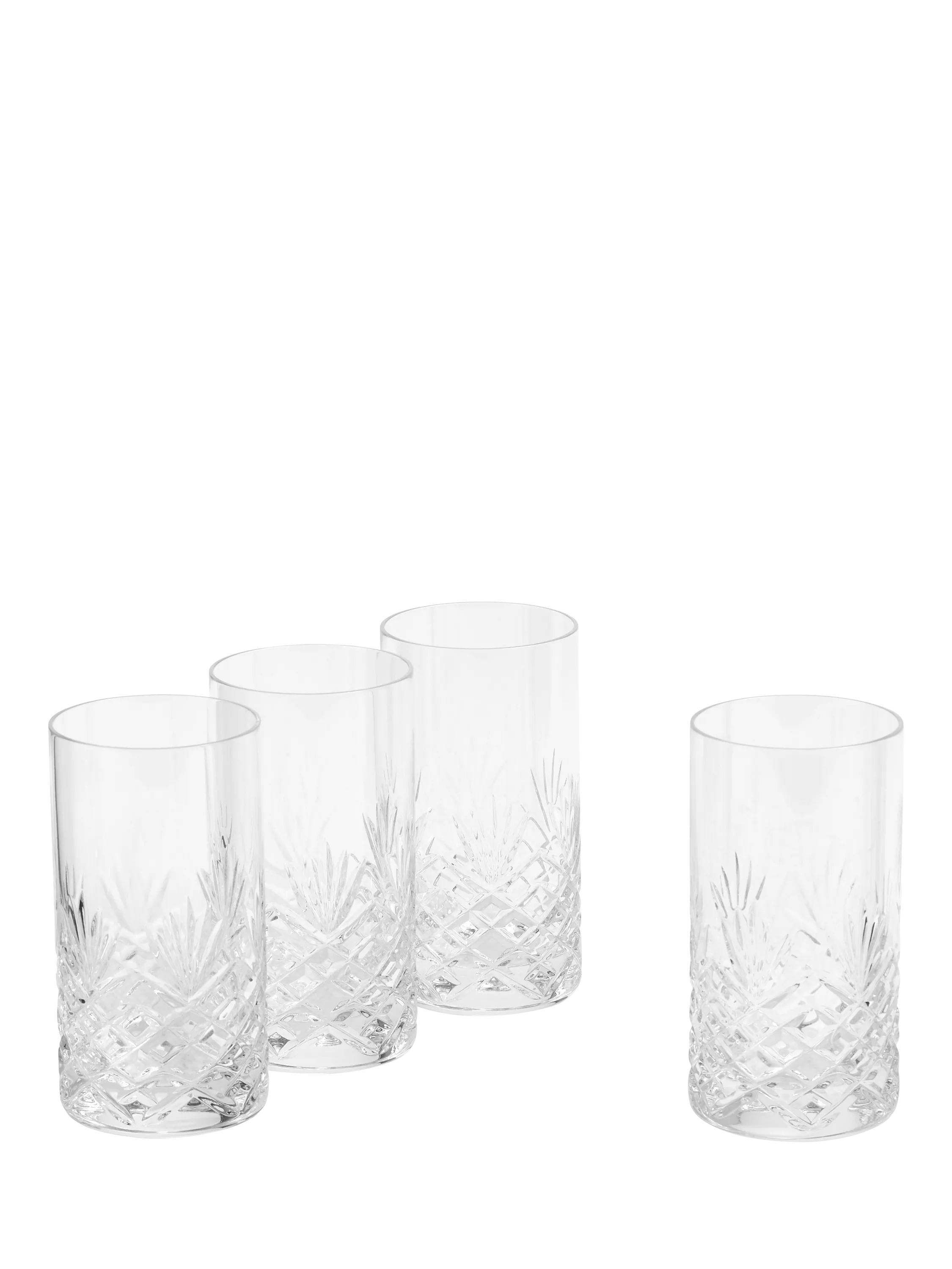 Royal Doulton Highgate crystal highball glass set, 340ml, imported from the UK