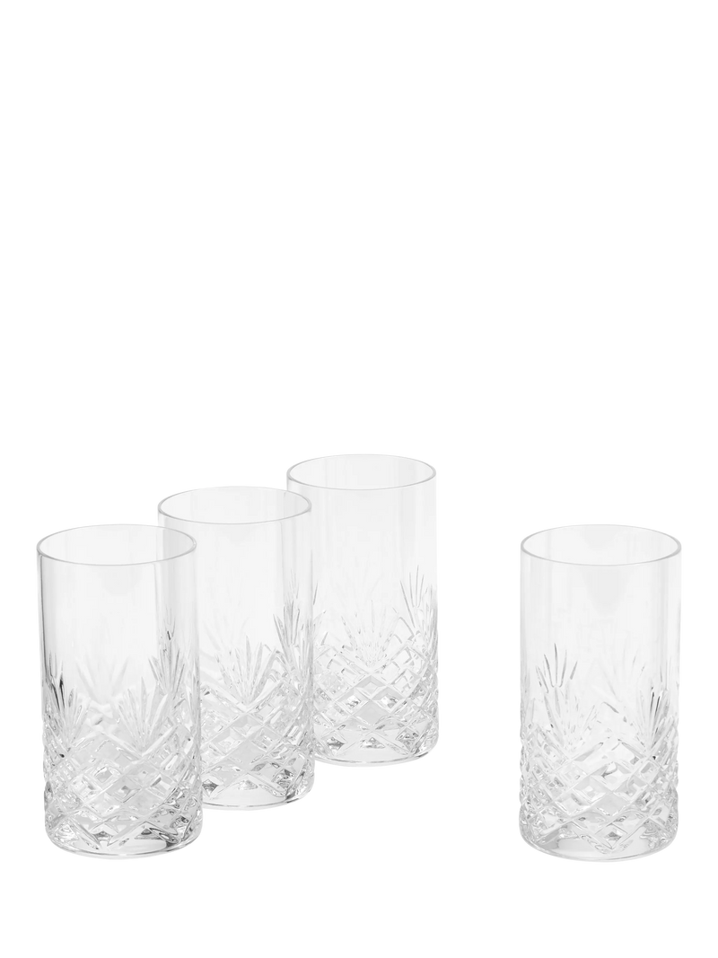 Royal Doulton Highgate crystal highball glass set, 340ml, imported from the UK