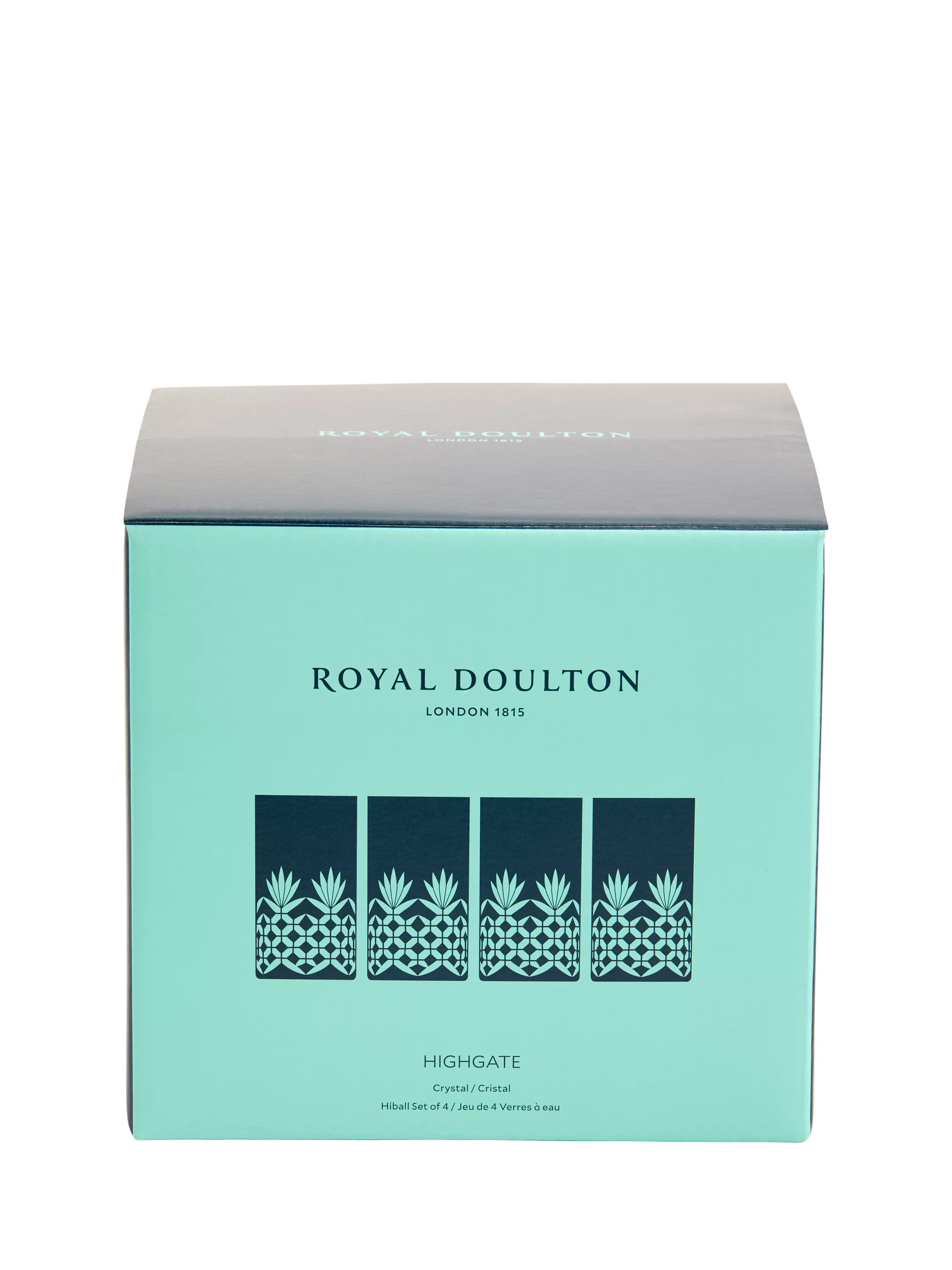 Royal Doulton Highgate crystal highball glass set, 340ml, imported from the UK