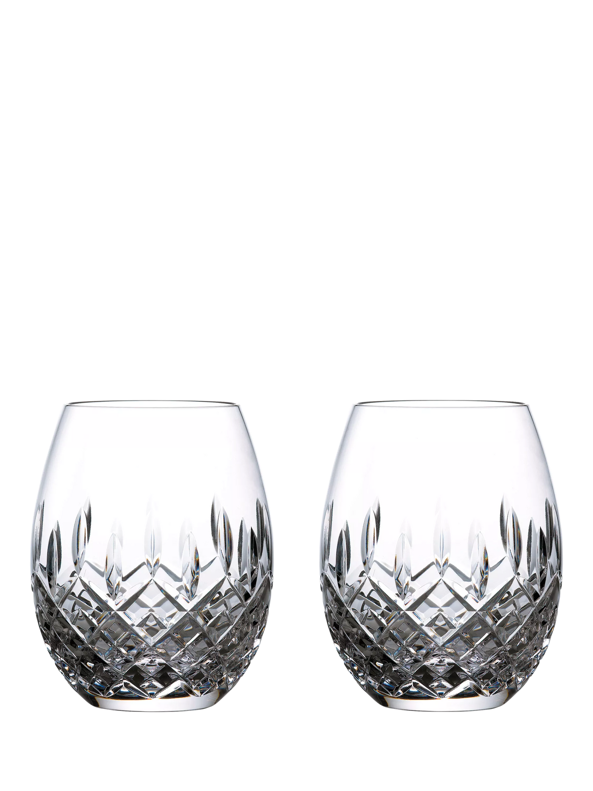 Royal Doulton clear rum tumbler 560ml set, imported from the UK