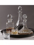Royal Doulton Ashmere clear square decanter 850ml, imported from the UK