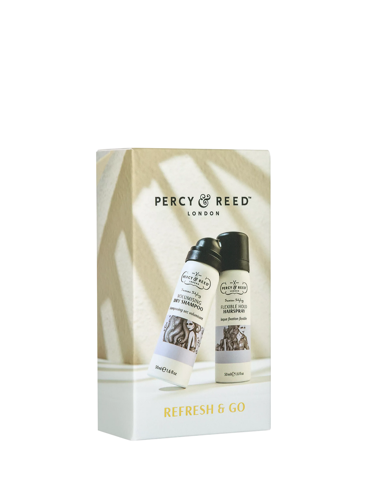 Percy & Reed Refresh & Go haircare gift set - British product