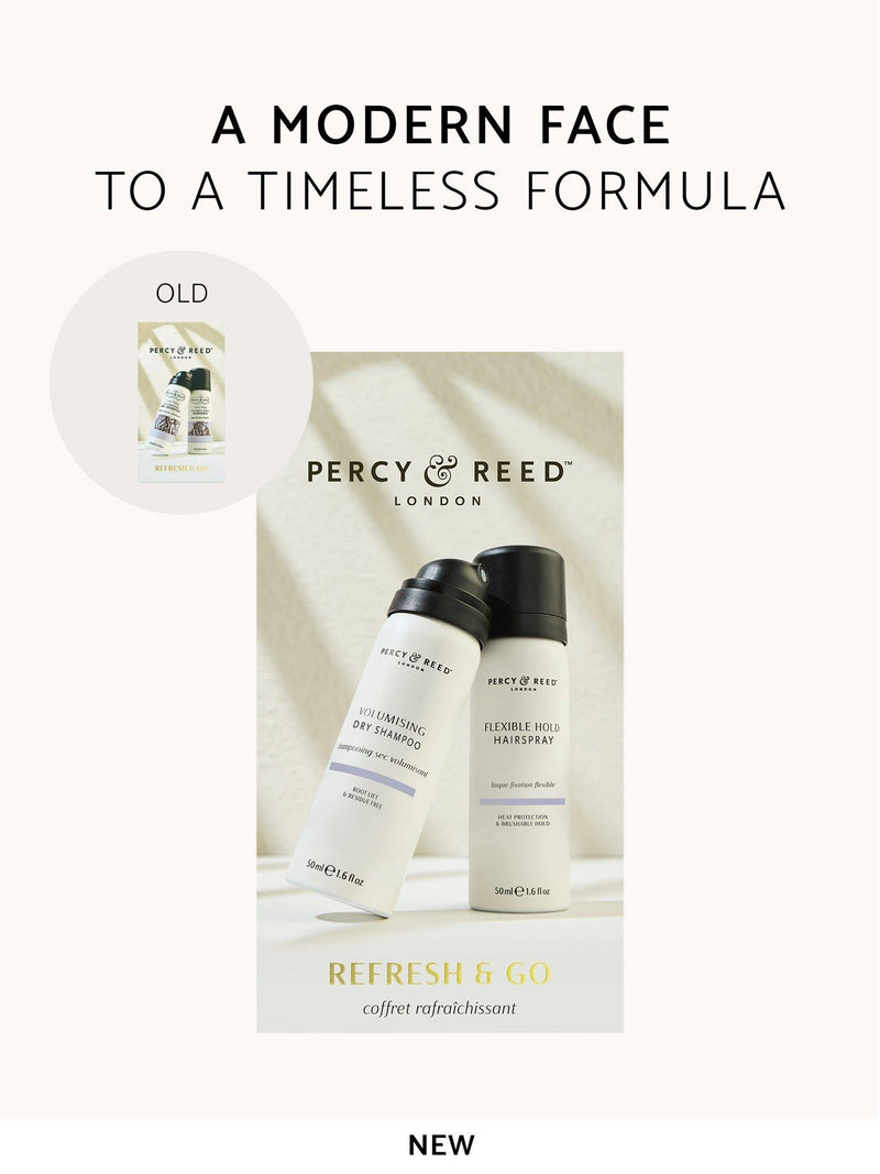 Percy & Reed Refresh & Go haircare gift set - British product