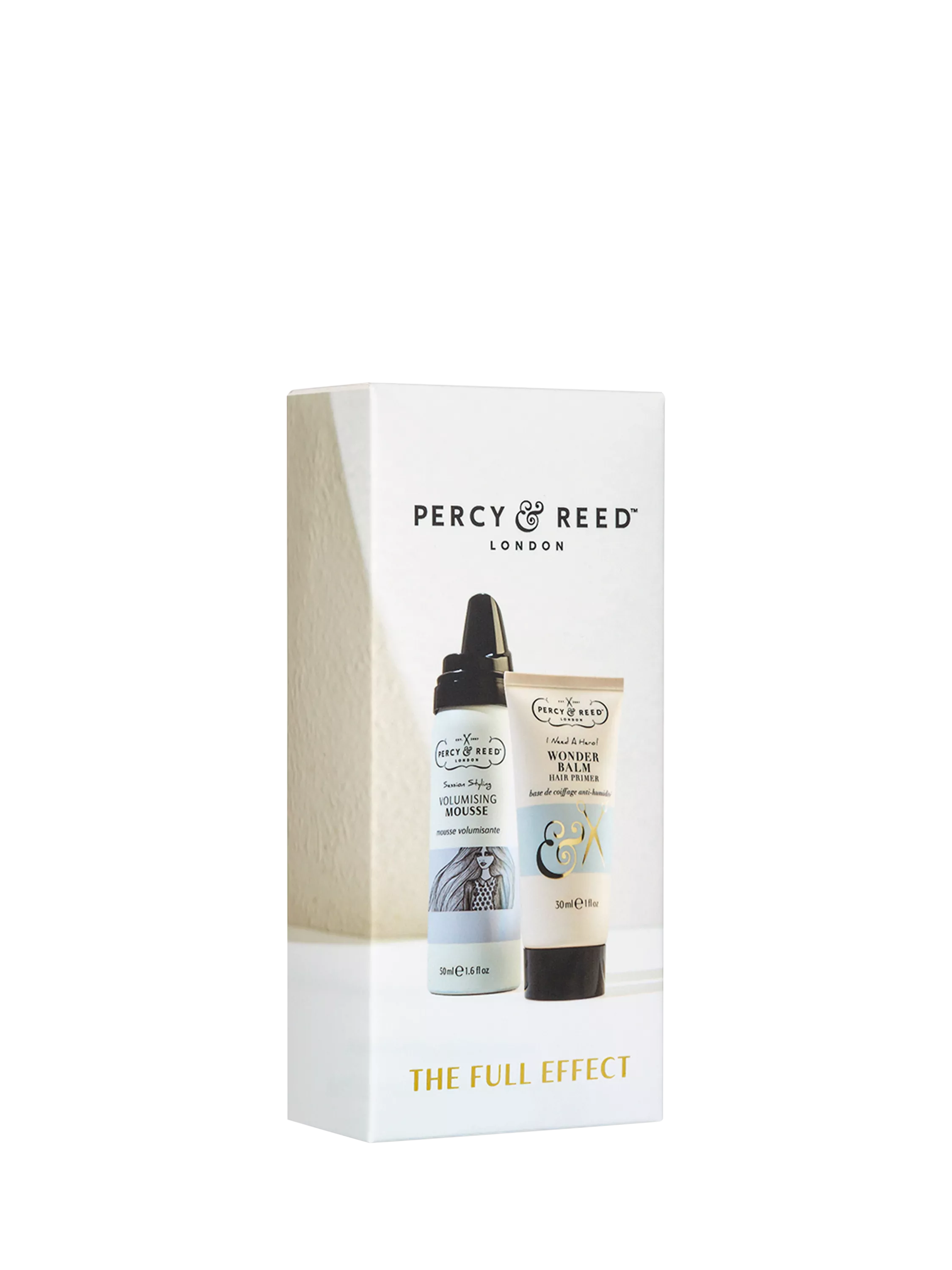 Percy & Reed haircare gift set Wonder Balm and Mousse, imported from the UK