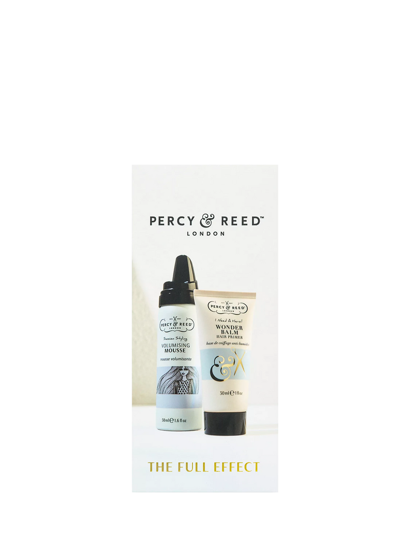 Percy & Reed haircare gift set Wonder Balm and Mousse, imported from the UK