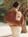 Reiss suede holdall bag tan - British product