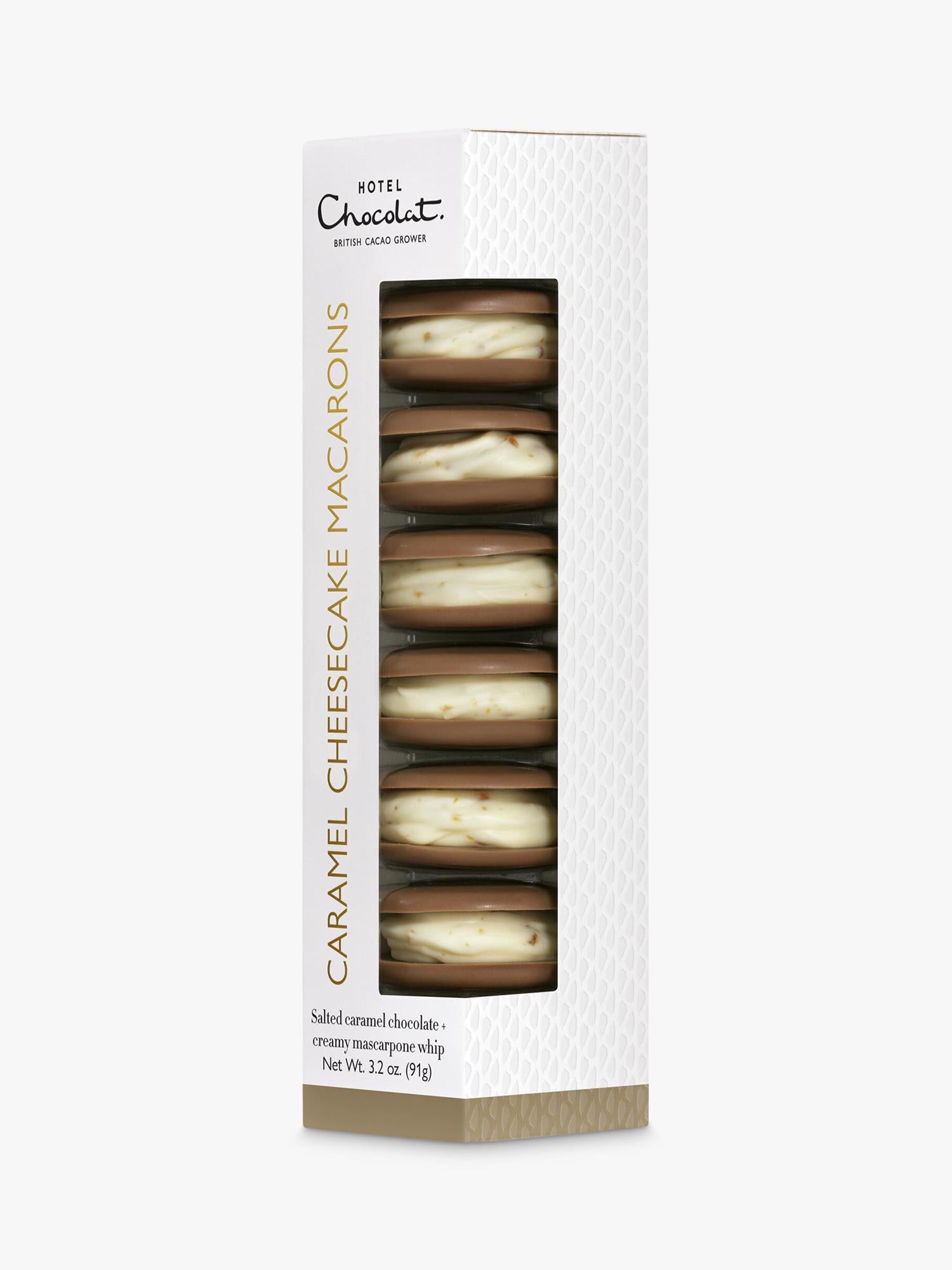 Hotel Chocolat caramel cheesecake macarons 172g, imported from the UK