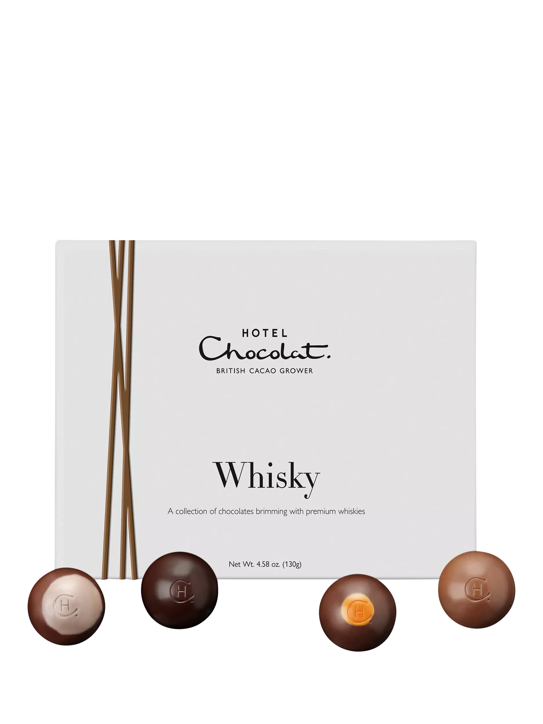 Hotel Chocolat Mixed Whisky Chocolate Collection 130g, imported from the UK