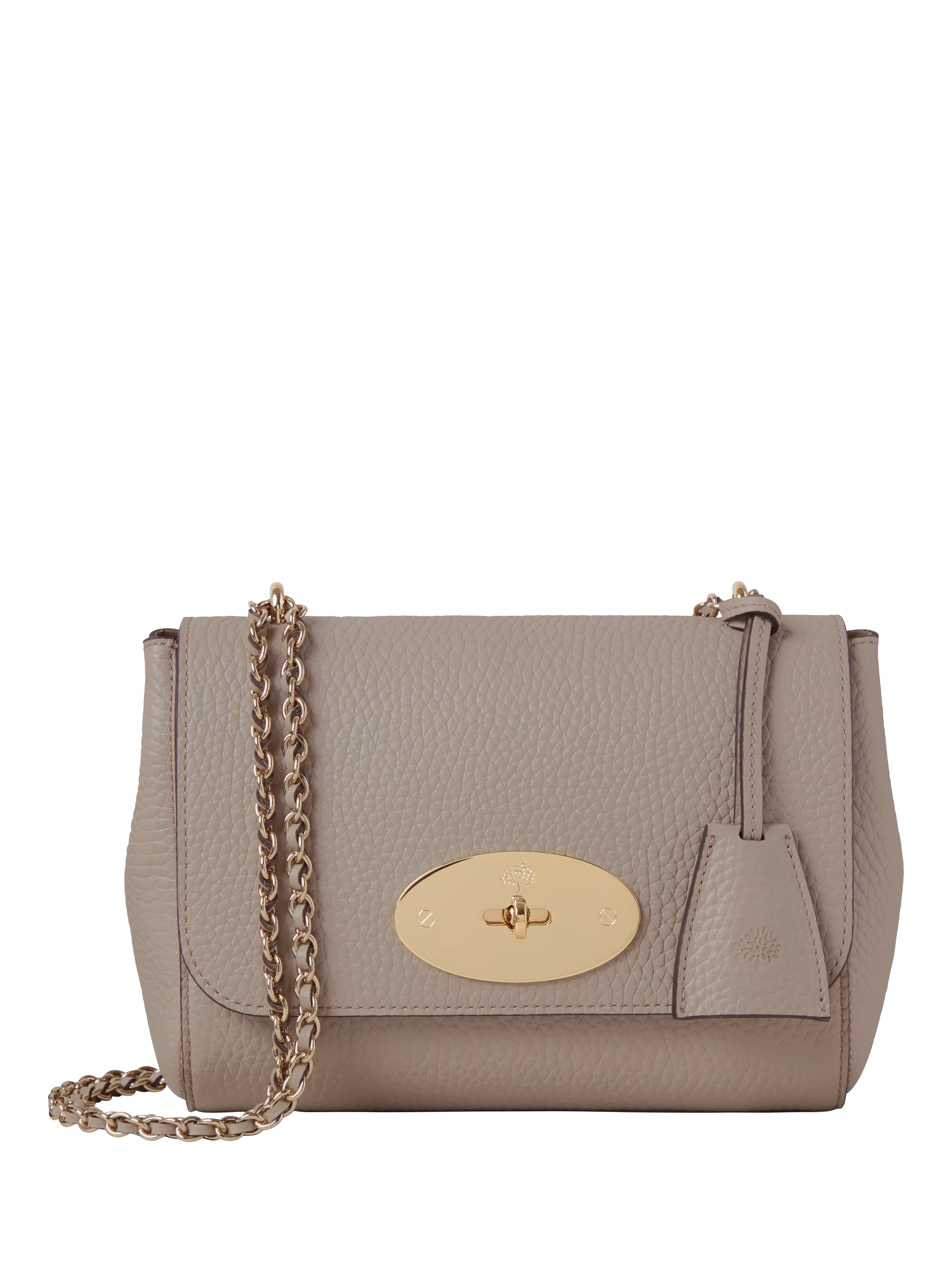Mulberry Lily Heavy Grain Leather Chain Strap Shoulder Bag