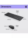 HP 330 wireless keyboard and mouse black, UK version