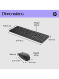 HP 330 wireless keyboard and mouse black, UK version