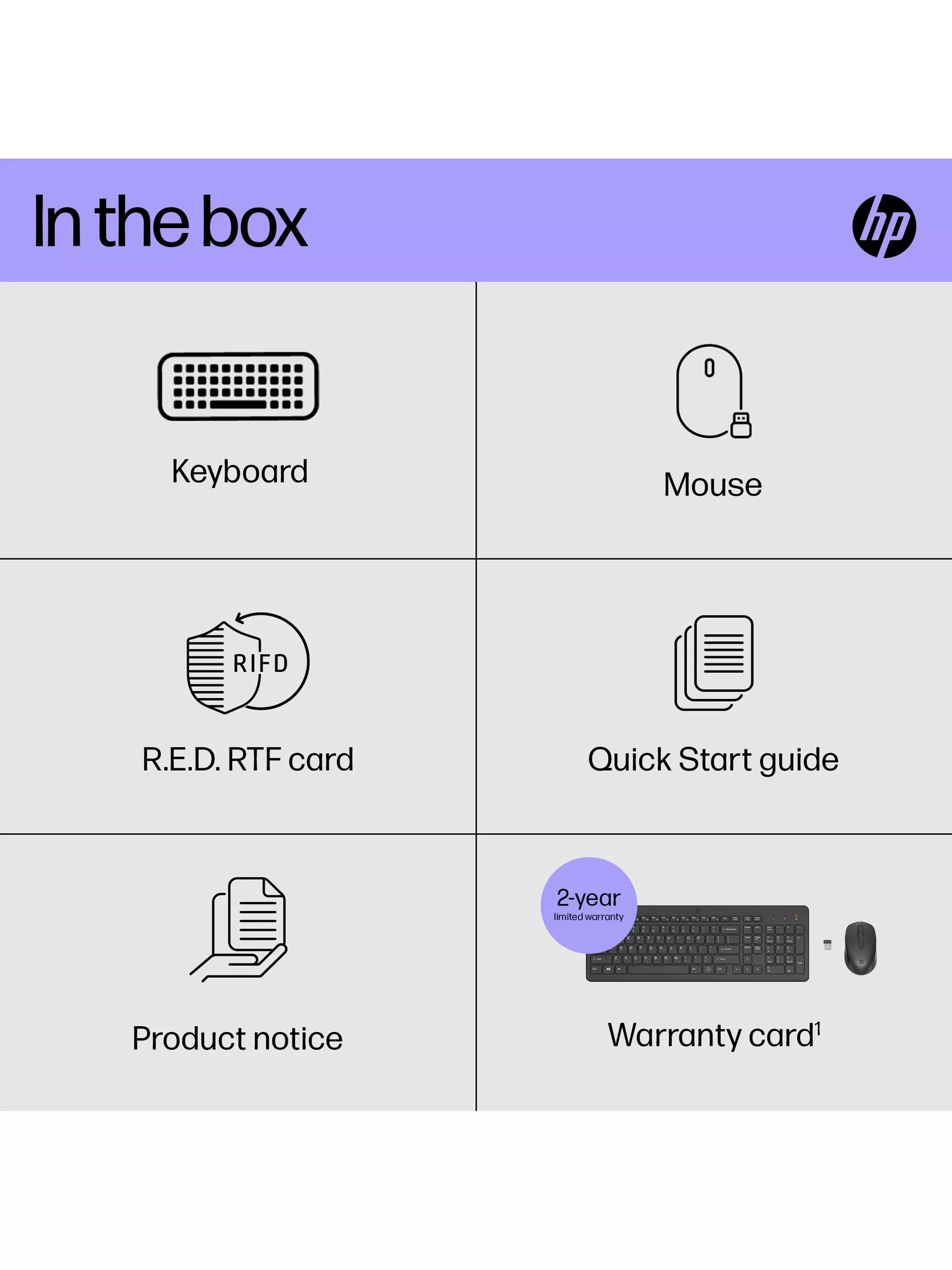 HP 330 wireless keyboard and mouse black, UK version