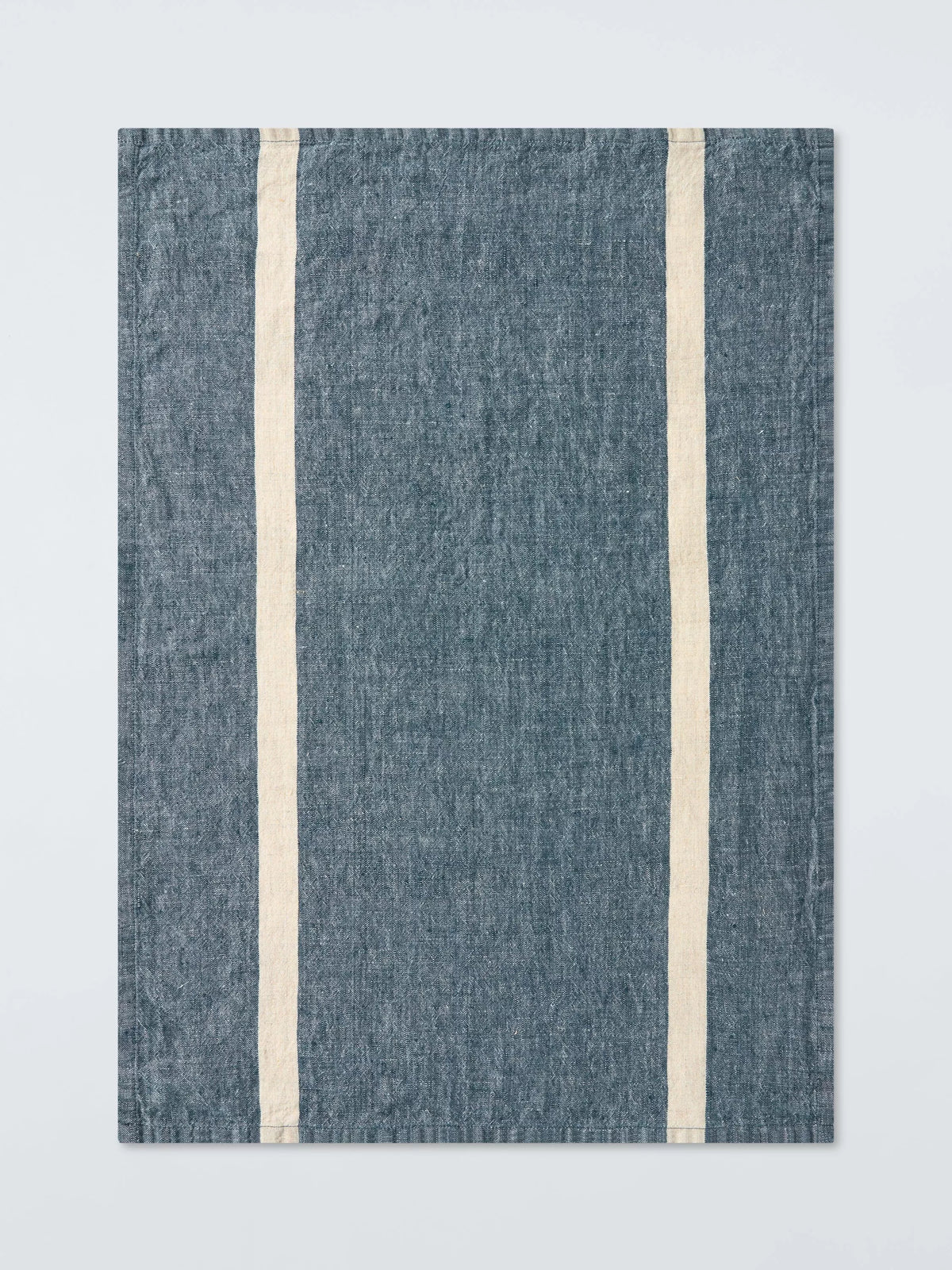 John Lewis striped cotton tea towels set of 2 blue (British brand)