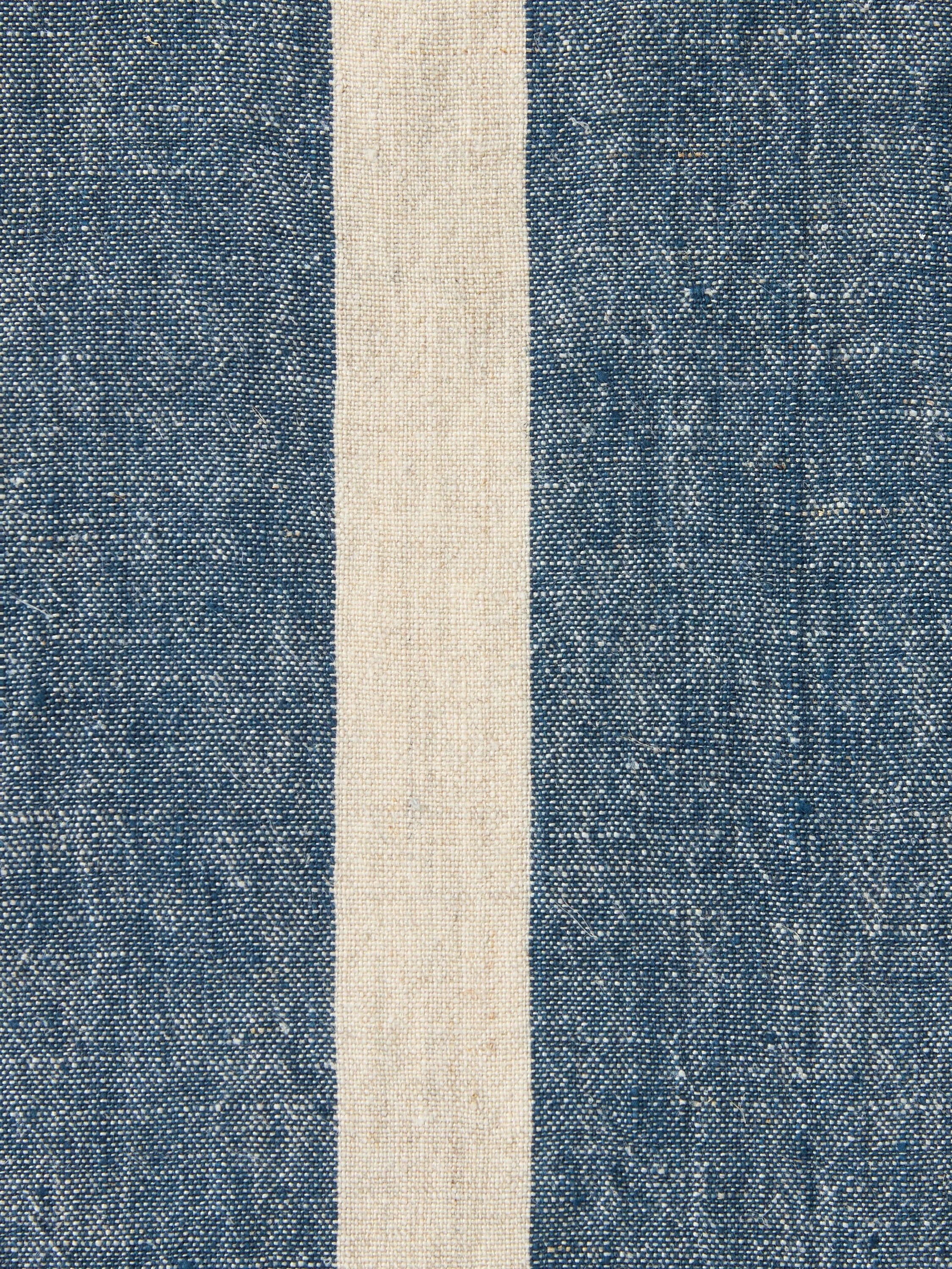 John Lewis striped cotton tea towels set of 2 blue (British brand)