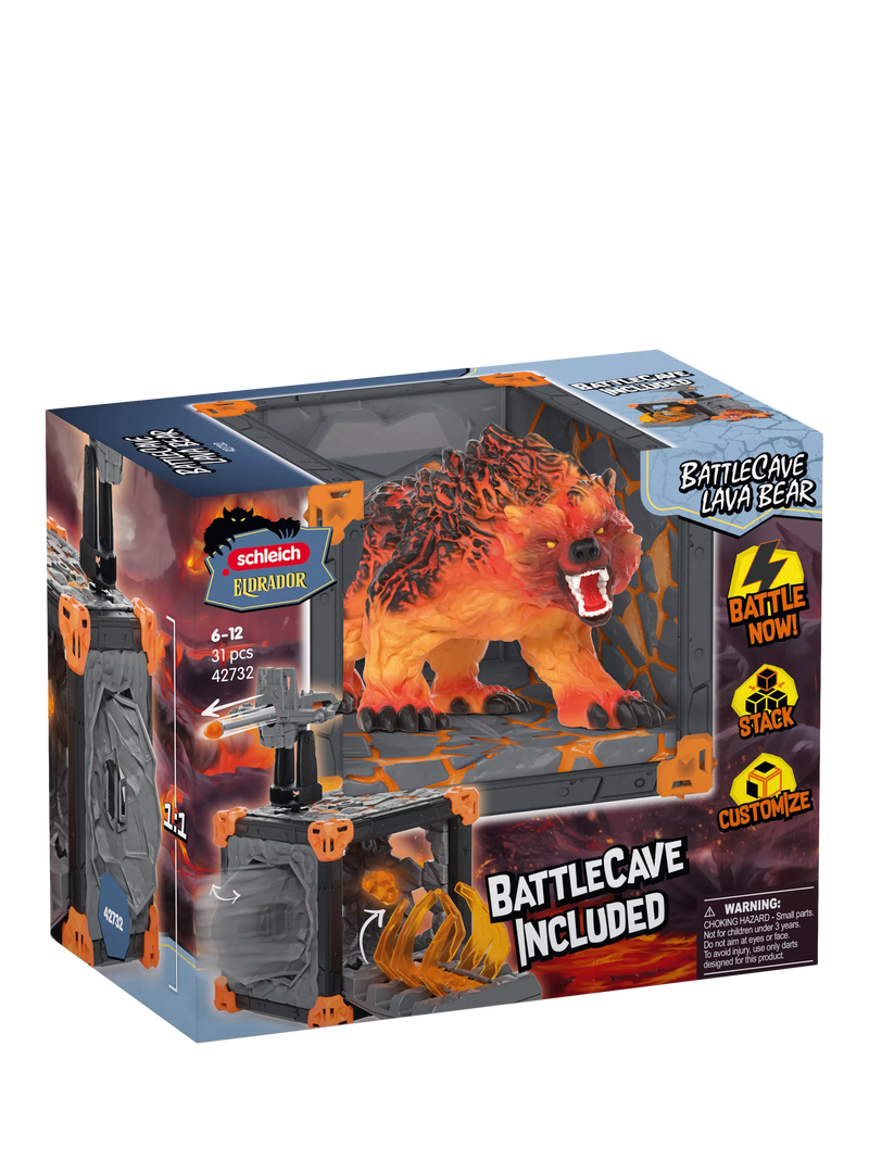schleich Eldrador Creatures BattleCave Lava Bear action figure set - British product