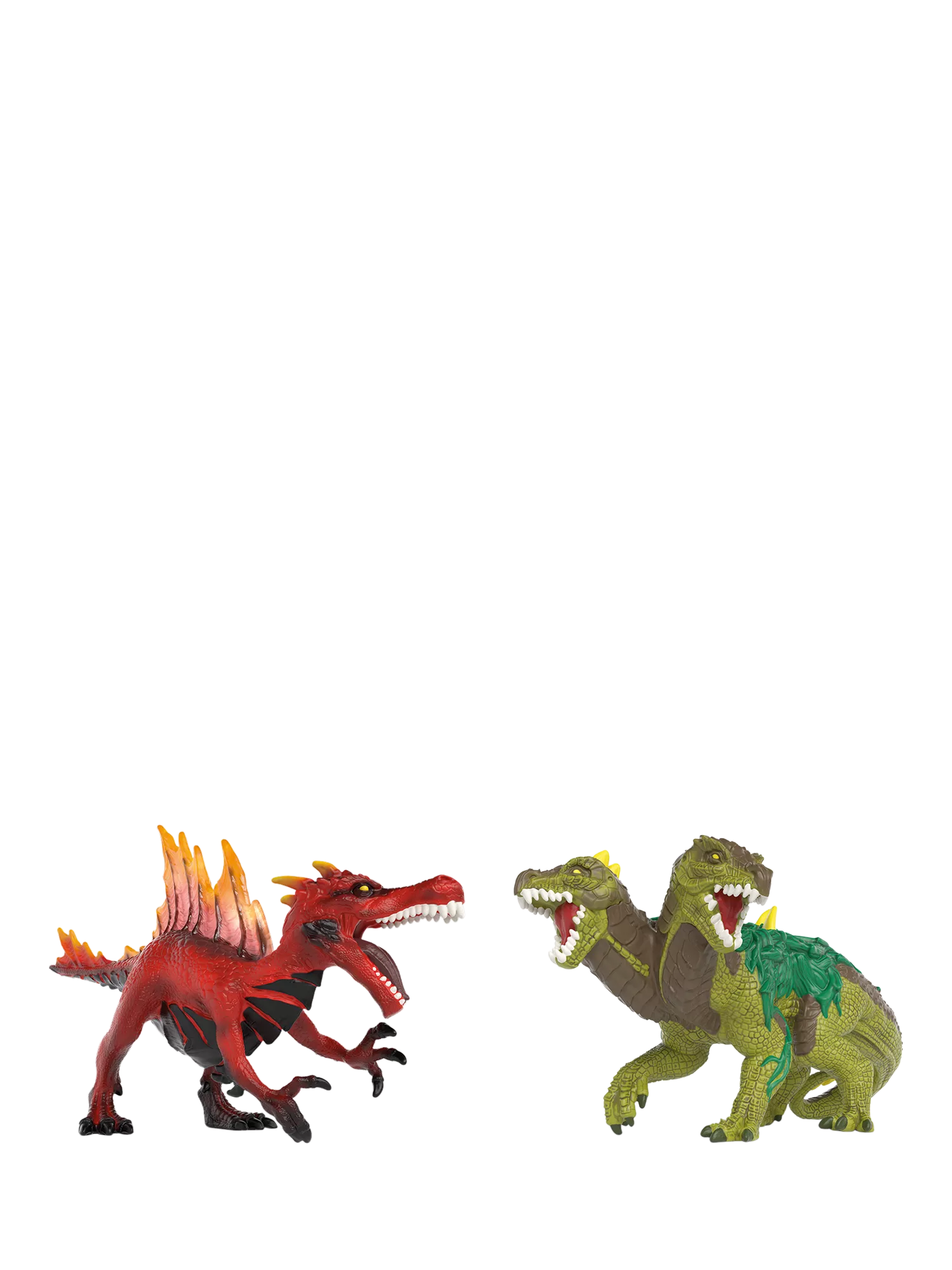 schleich Eldrador Creatures Fire Dinosaur vs Jungle Lizard battle set (British brand)