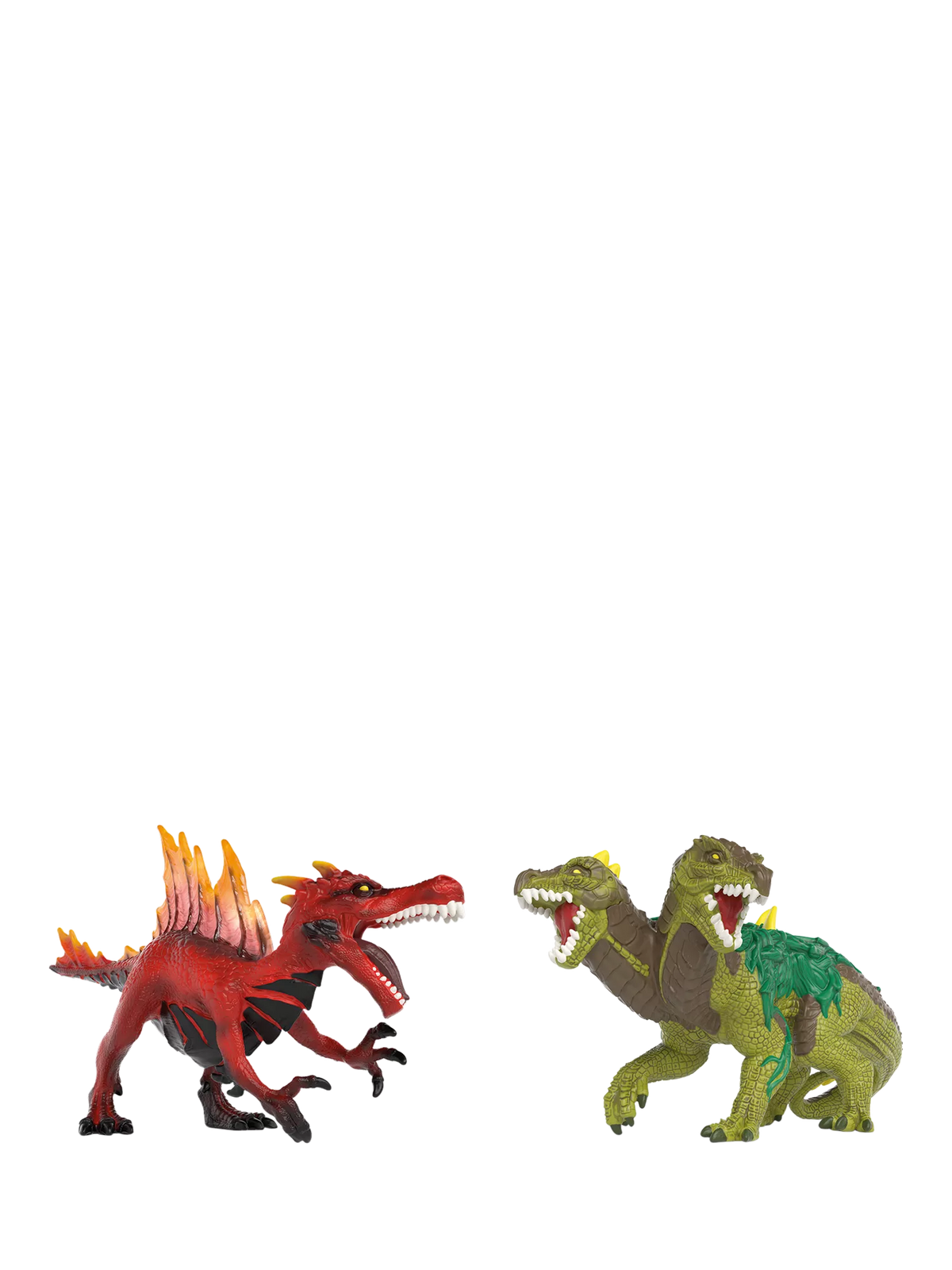 schleich Eldrador Creatures Fire Dinosaur vs Jungle Lizard battle set (British brand)