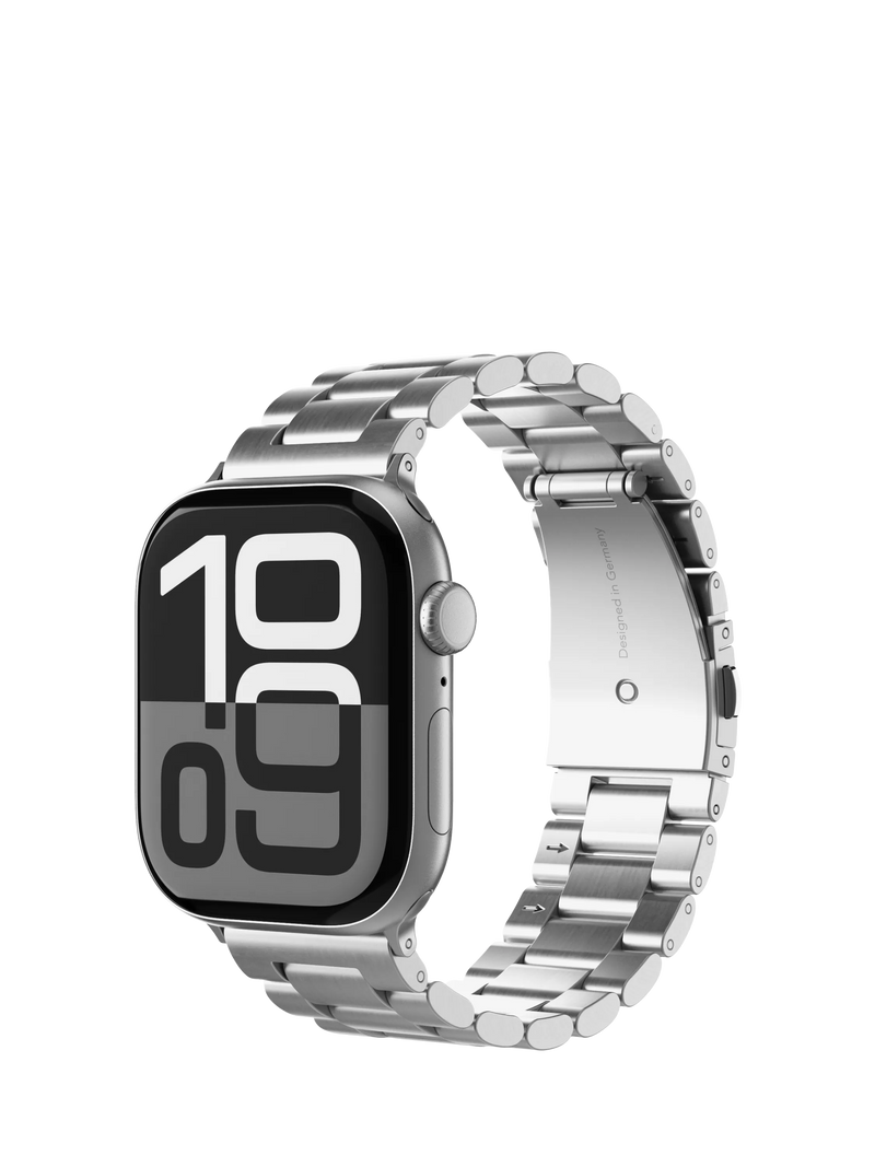 Vonmählen silver link bracelet for Apple Watch 44-49mm - British product