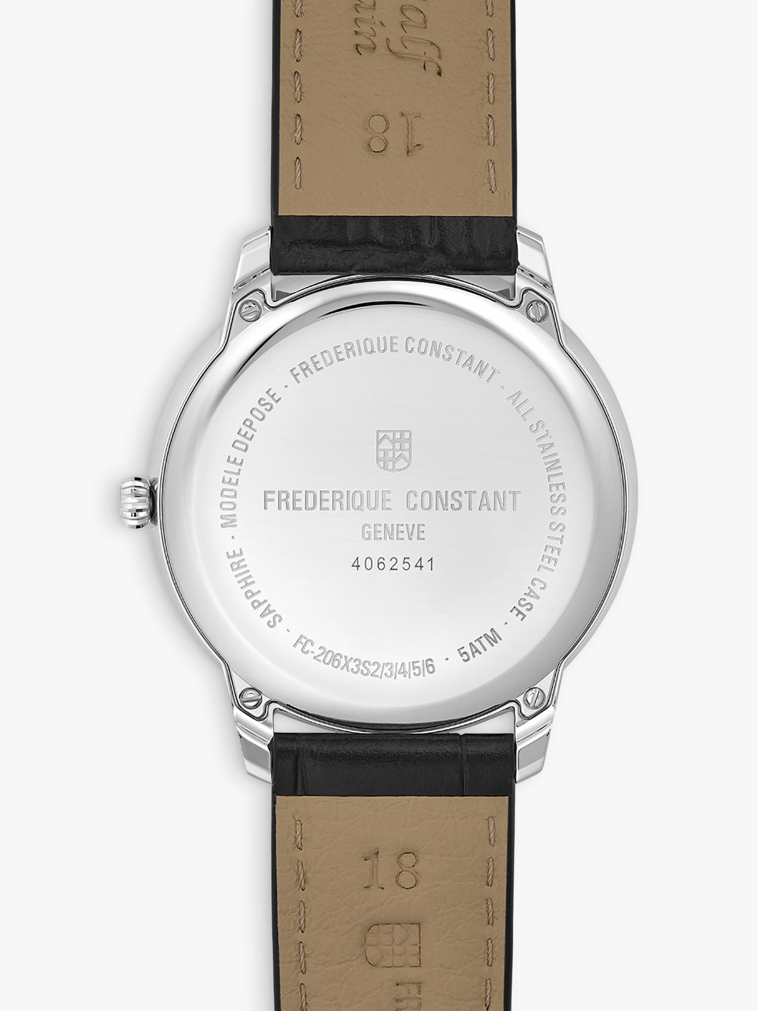 Frederique Constant Moneta Moonphase watch black dial - British product